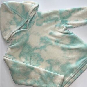 BCBGirls Kids Tie-Dye Hoodie - Cream and Mint